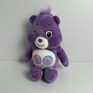 2021 Care Bears Bear Lollipops 10” Plush Basic Fun Purple Bear Wink Unlock Magic